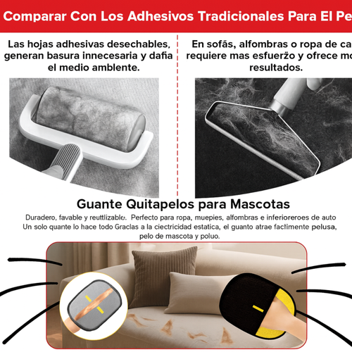 GUANTE REMOVEDOR DE PELO