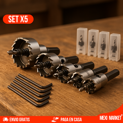 SET 5 BROCAS PERFORADOAS
