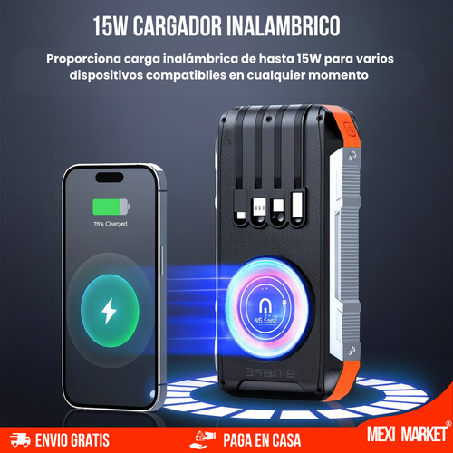 POWEBARBANK SOLAR - 15 EN 1