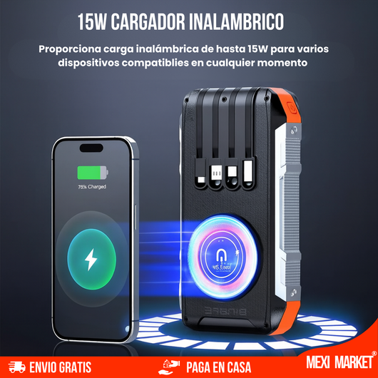 POWEBARBANK SOLAR - 15 EN 1