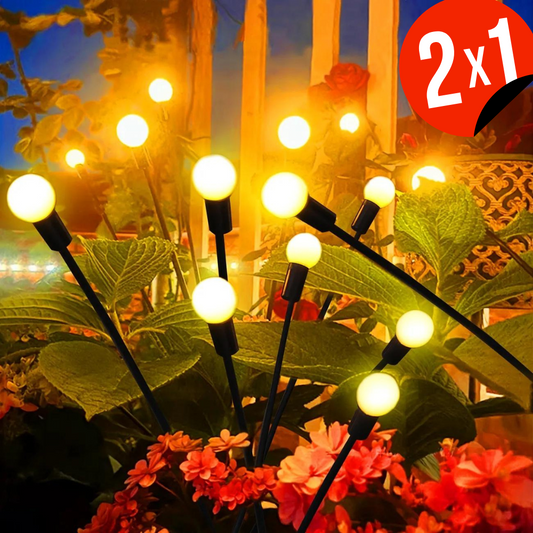 LUCIERNAGAS SOLARES 🎁( 2 PARES - 16 LUCES)🎁