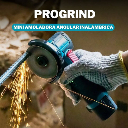 PROGRIND - MINI AMOLADORA ANGULAR INALAMBRICA