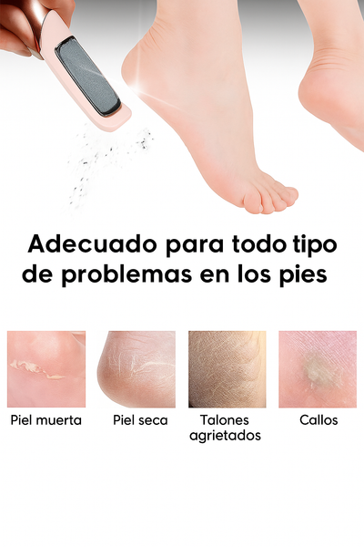 LIMADOR DE PEDICURA ELÉCTRICO, RODILLO, EXFOLIANTE.