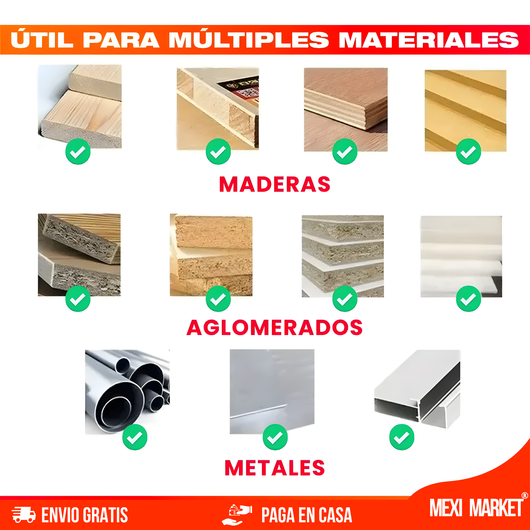 BROCAS DE TITANIO - 6 PIEZAS