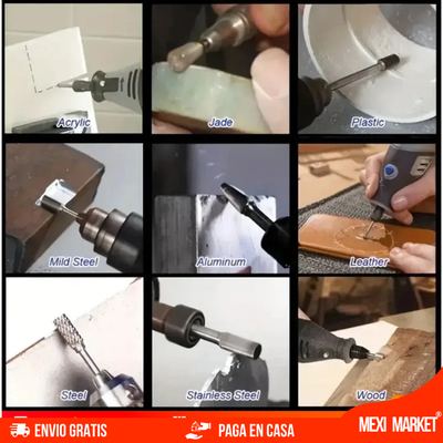 SET X 10 BROCAS/ FRESAS DE CARBURO