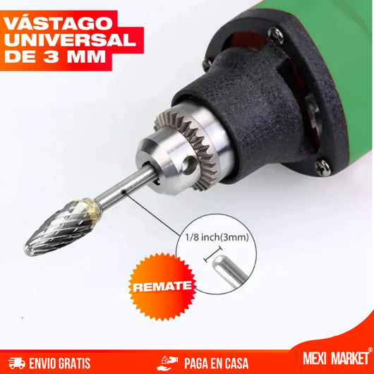 SET X 10 BROCAS/ FRESAS DE CARBURO