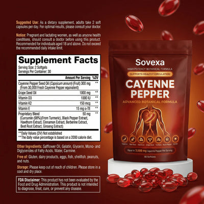 Capsaicina Activa® en Softgels - Reactiva tu Circulación Natural
