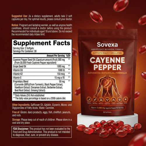 Capsaicina Activa® en Softgels - Reactiva tu Circulación Natural