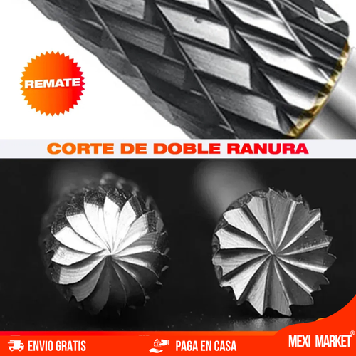 SET X 10 BROCAS/ FRESAS DE CARBURO