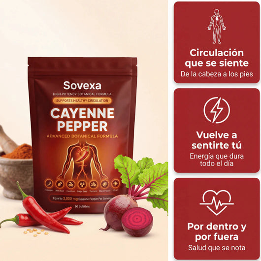 Capsaicina Activa® en Softgels - Reactiva tu Circulación Natural