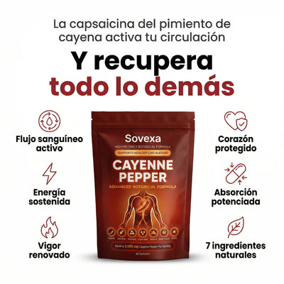 Capsaicina Activa® en Softgels - Reactiva tu Circulación Natural