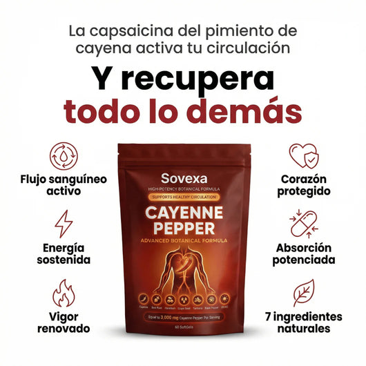 Capsaicina Activa® en Softgels - Reactiva tu Circulación Natural