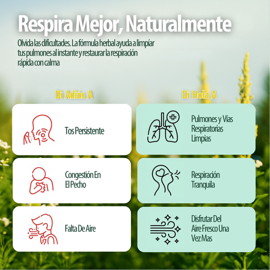Mullein Gotas Limpieza Pulmonar Respirar