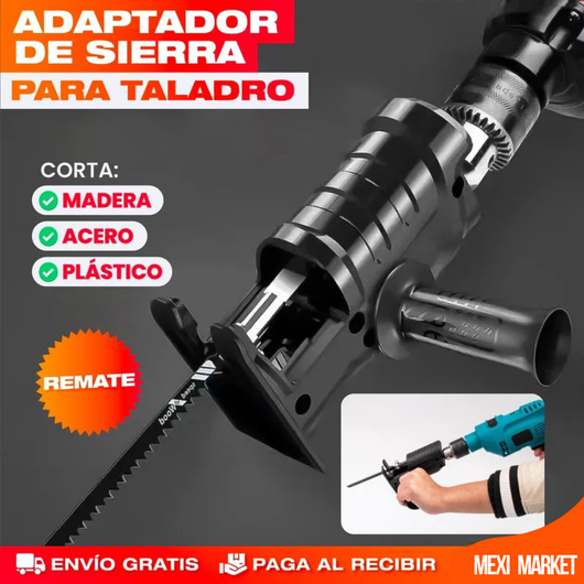 ADAPTADOR CONVERTIDOR DE CIERRA A TALADRO