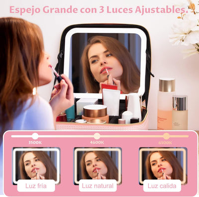 ESTUCHE ORGANIZADOR DE MAQUILLAJE PORTATIL, PRÁCTICO Y AL MEJOR PRECIO