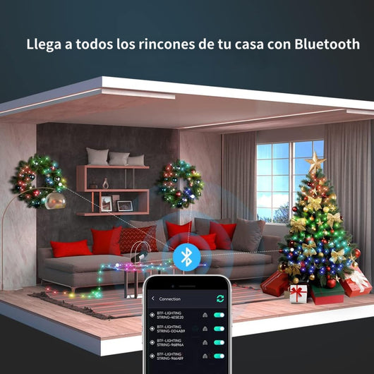 LUCES NAVIDEÑAS INTELIGENTES 10M