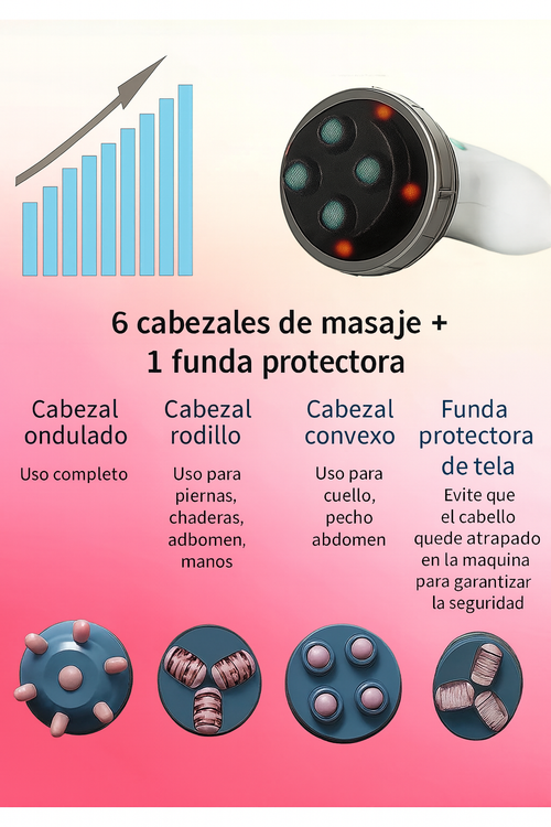 Masajeador De Celulitis Eléctrico Infrarrojo De Mano-6 En 1