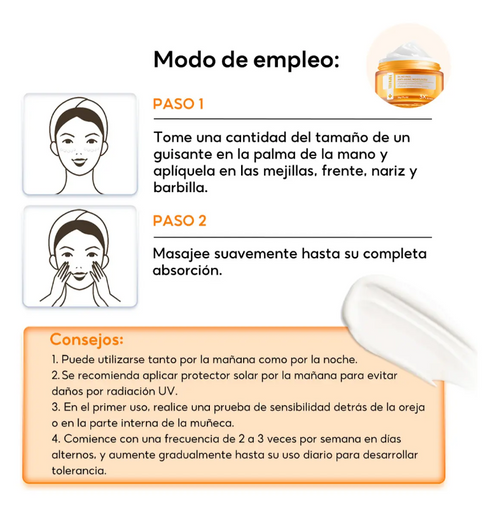 Crema Facial con retinol