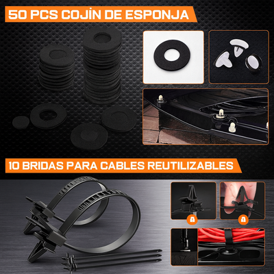 Kit De Grapas Automotrices De 925 Piezas