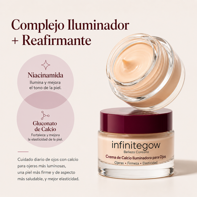 Crema coreana de calcio para el contorno de ojos