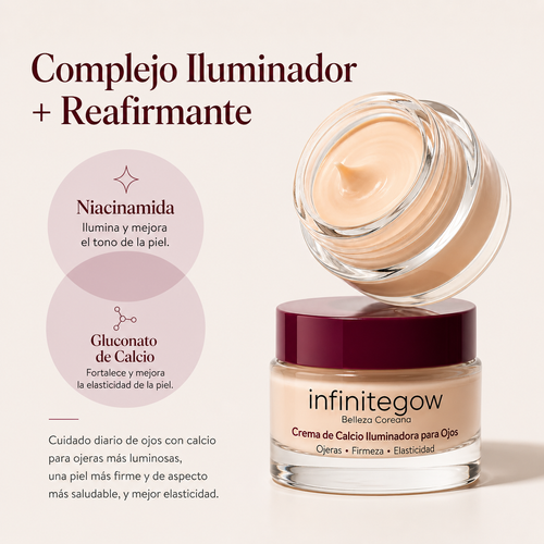 Crema coreana de calcio para el contorno de ojos