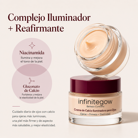 Crema coreana de calcio para el contorno de ojos