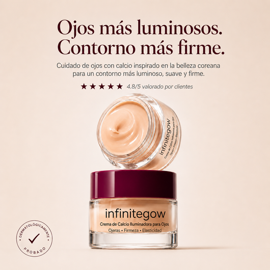Crema coreana de calcio para el contorno de ojos