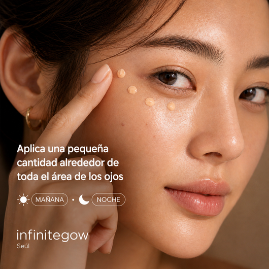 Crema coreana de calcio para el contorno de ojos