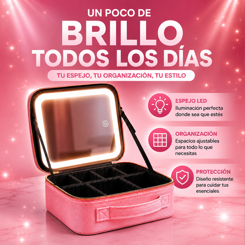 estuche organizador de maquillaje
