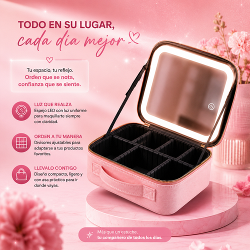 estuche organizador de maquillaje