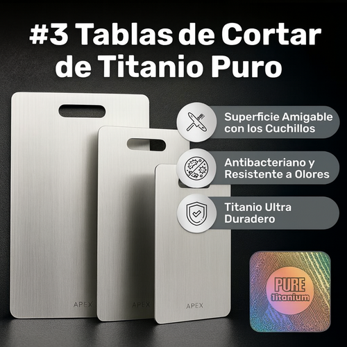 KatuChef - 3 Tablas de Titanio