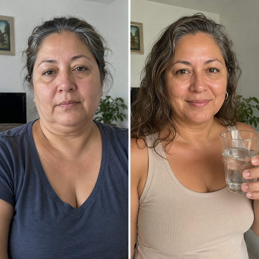 Antes y después de Marisol de la Peña ·