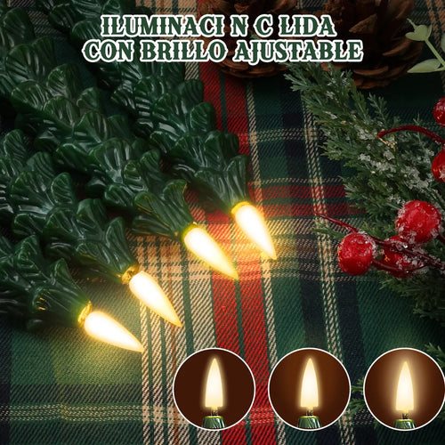 PACK DE 4 VELAS NAVIDEÑAS CON CONTROL
