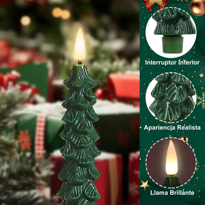 PACK DE 4 VELAS NAVIDEÑAS CON CONTROL