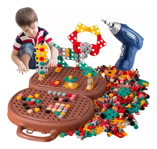 Caja Herramienta De Juguete Niños Taladro Construcción