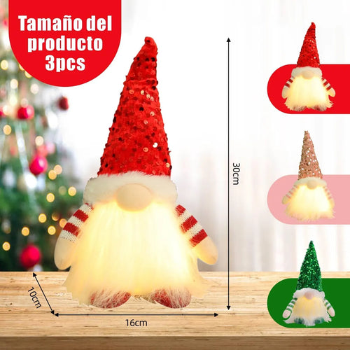 GNOMOS DECORACION 3 PZ