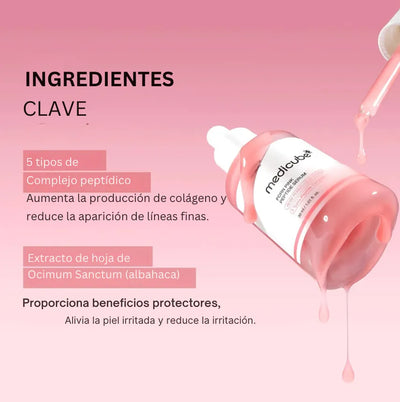 SUERO DE PEPTIDOS ROSADOS DE SALMON DE MEDICUBE DE 30ML