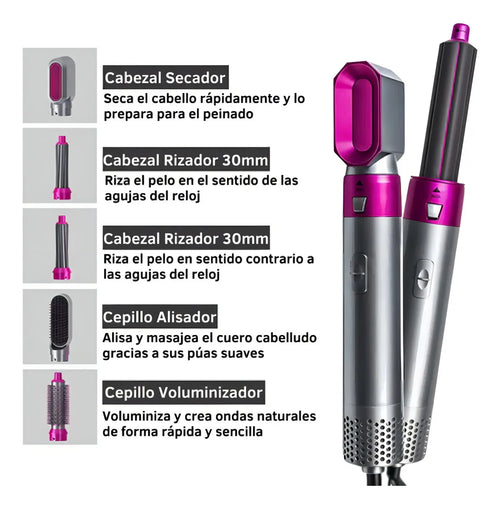 Mr Rizador Automático De Aire Caliente 5 En 1
