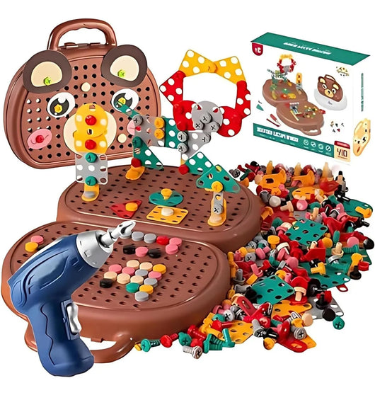 Caja Herramienta De Juguete Niños Taladro Construcción