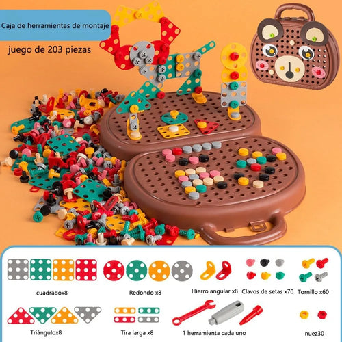 Caja Herramienta De Juguete Niños Taladro Construcción