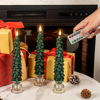 PACK DE 4 VELAS NAVIDEÑAS CON CONTROL