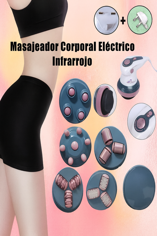 Masajeador De Celulitis Eléctrico Infrarrojo De Mano-6 En 1