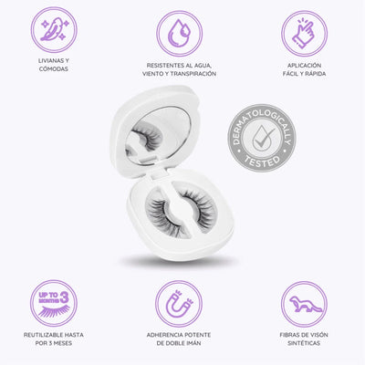 Kit de Pestañas Magnéticas - Volumen y Mirada Intensa