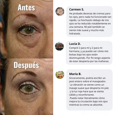 CREMA PARA OJOS CON MASAJEADOR