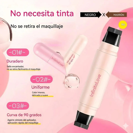 Delineador 2 en 1 con sello