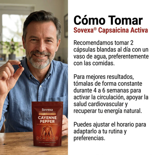Capsaicina Activa® en Softgels - Reactiva tu Circulación Natural
